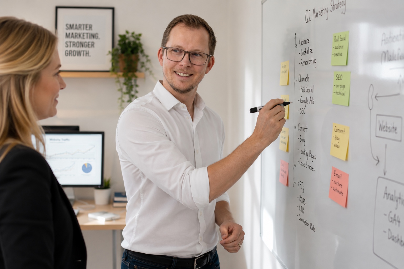 A team's marketing activity with no senior owner