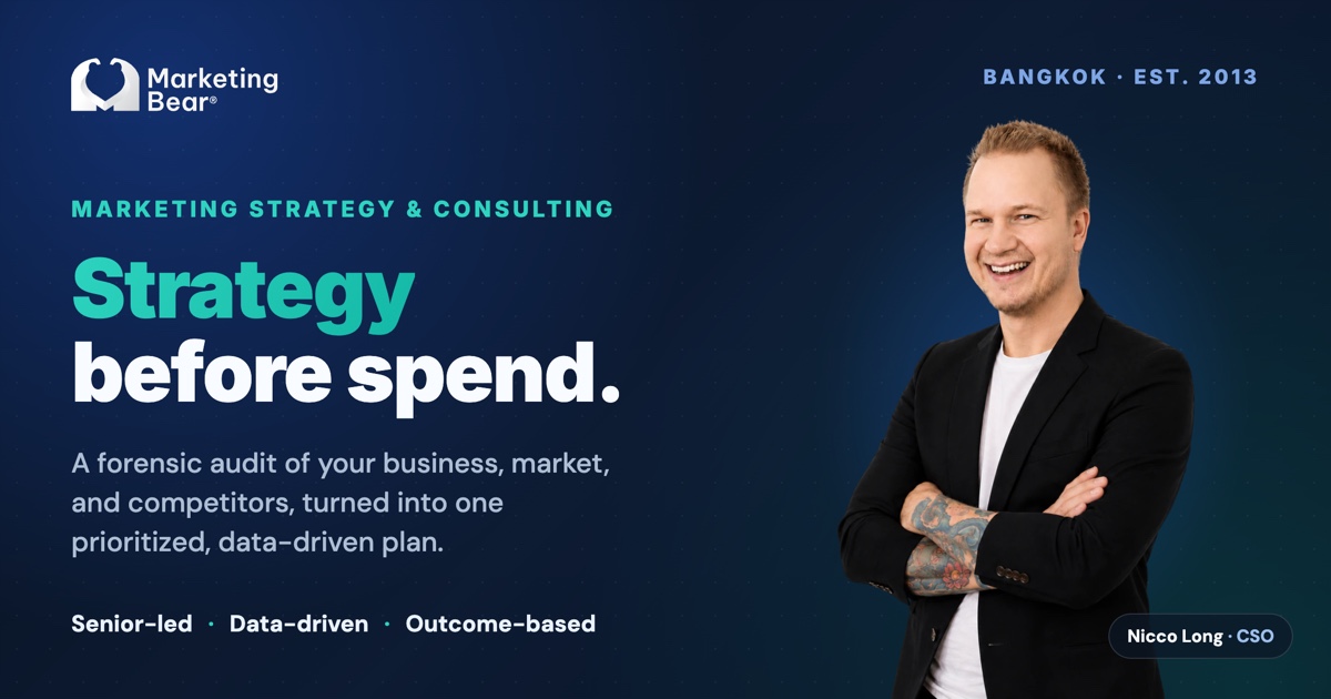 Data-Driven Marketing Strategy & Consulting in Bangkok | Marketing Bear