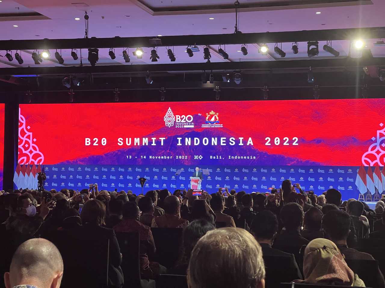 B20 Indonesia Summit meeting audiences and environment